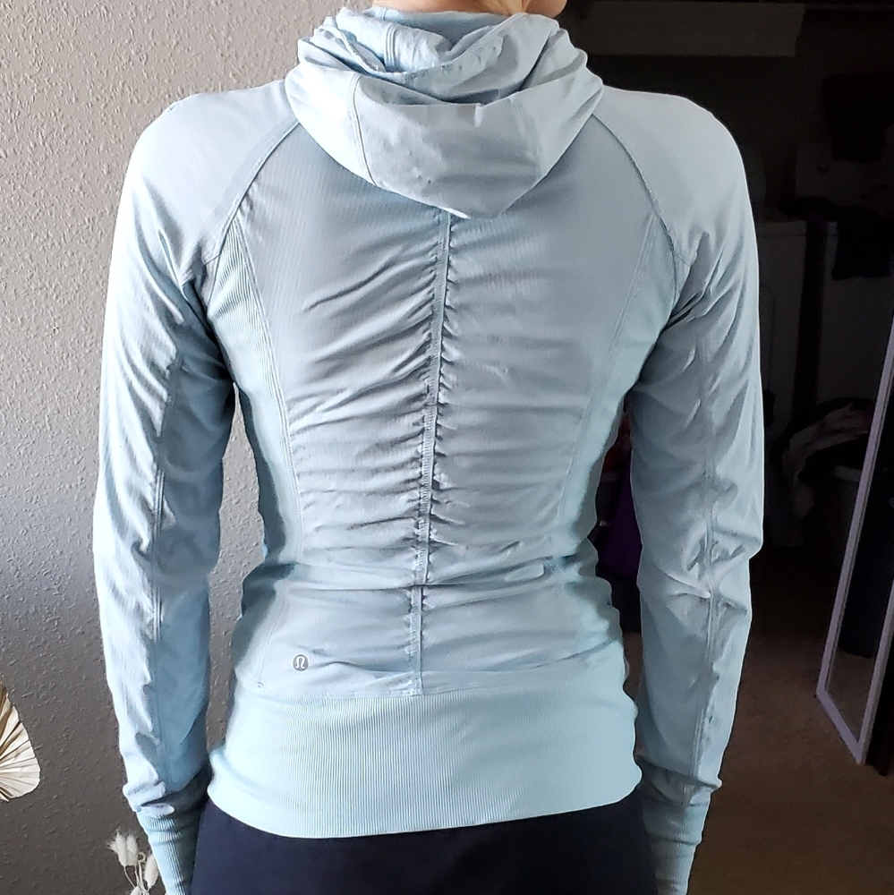 LULULEMON hooded zip up, baby blue - Picture 2 of 6